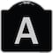 Signmission Sign with Letter A Heavy-Gauge Aluminum Architectural Sign, 18" x 18", BS-1818-22964 A-DES-BS-1818-22964 - alternate 1